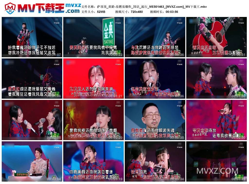 萨顶顶_黄龄-易燃易爆炸_国语_流行_ME501463